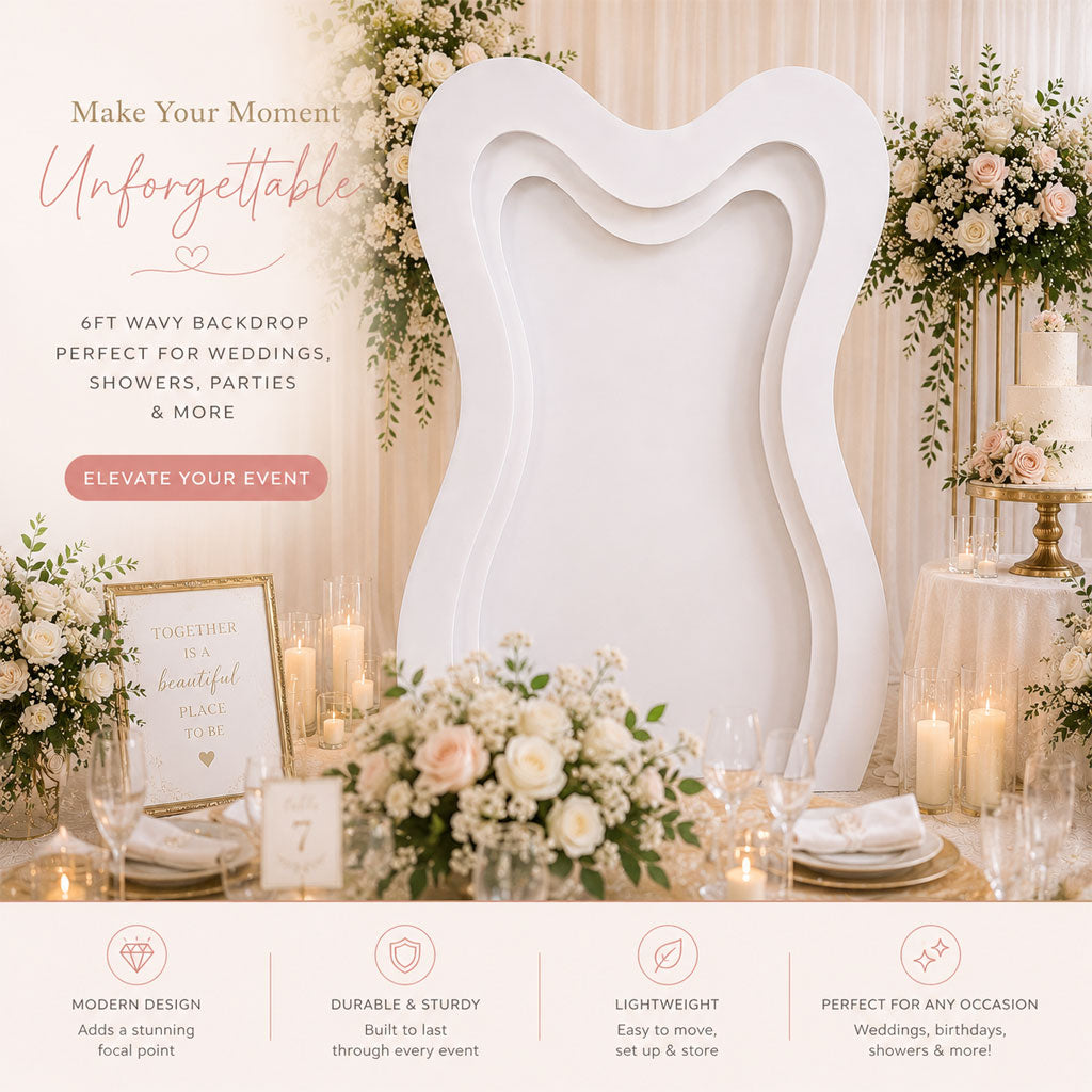 Wavy Backdrop – Modern Event Backdrop