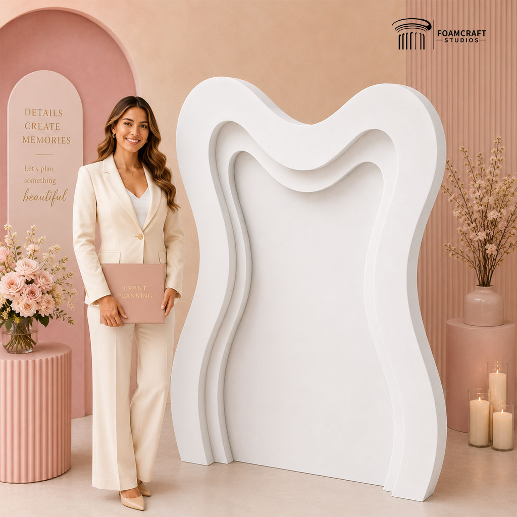 Wavy Backdrop – Modern Event Backdrop